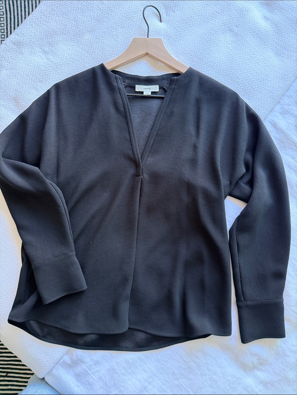 Vince Black Tunic Top Size 4